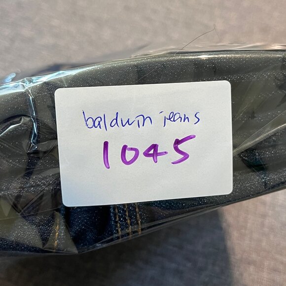 Baldwin Henley Selvedge Button Fly Slim Straight Jeans - Men's Size 31*27 - Picture 11 of 11